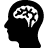 brain in a head icon