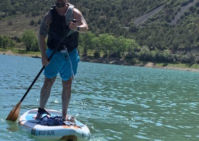 Clint on paddleboard