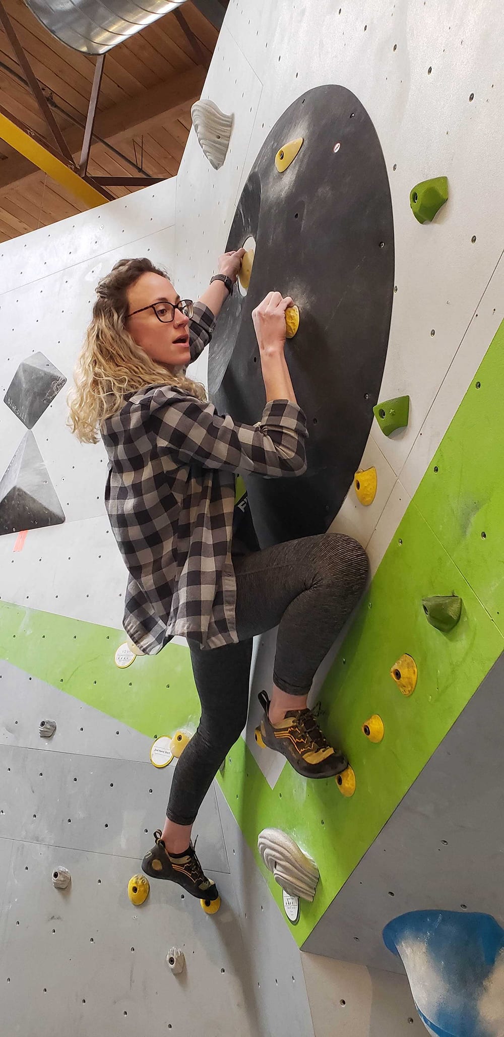 Tara indoor rock climbing
